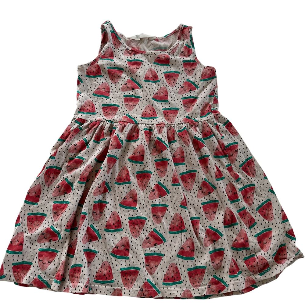 H&M Girls Watermelon Print Sleeveless Sundress Size 6-8